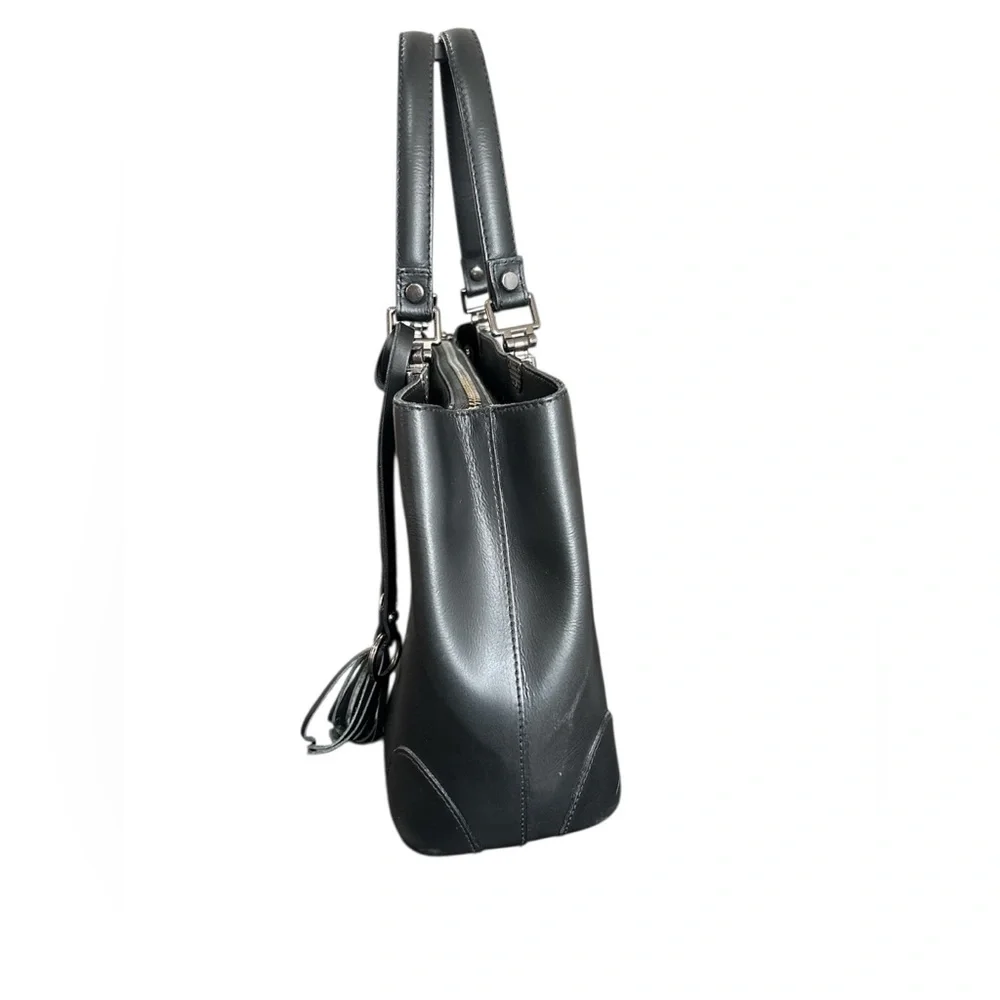 Cielo Celeste Black Genuine Italian Leather Purse